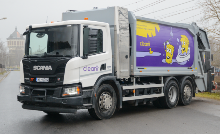 Clean R reisos palaiž Latvijā unikālu atkritumvedēju